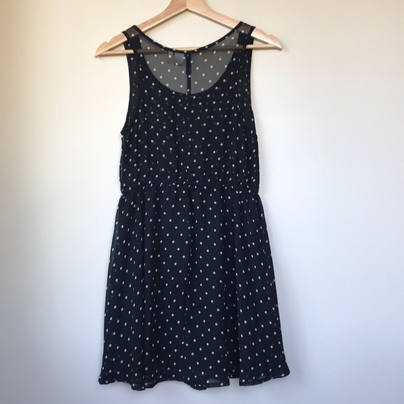 Sheer polka dot mini dress - Picture 2 of 4